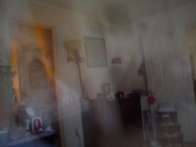 Frightened Ghost from taking her photo