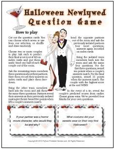 Halloween Newlywed Game Questions for teens-adults