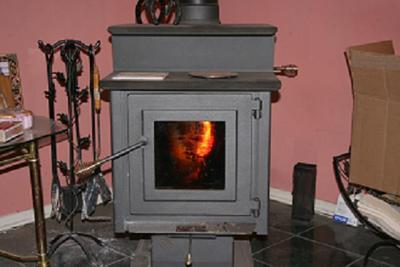 Man in my woodstove